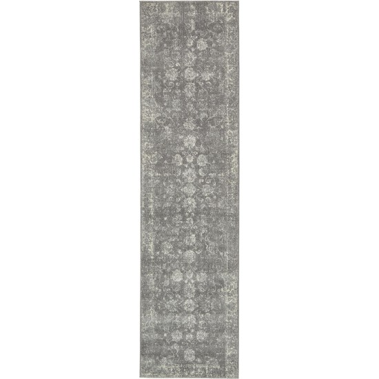 Rug Unique Loom Tradition Gray Runner 2' 7 x 10' 0