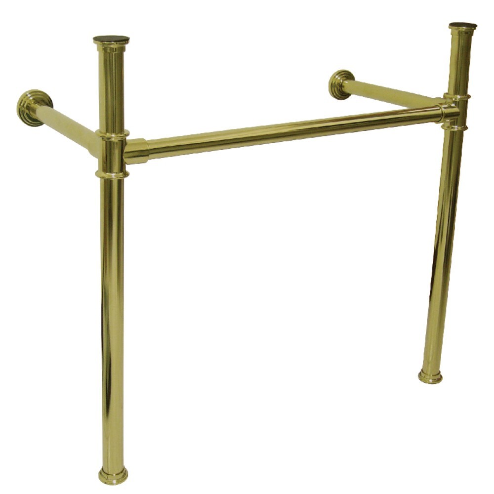 Fauceture Stainless Steel Console Sink Legs, Polished Brass
