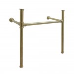 Fauceture Stainless Steel Console Sink Legs, Brushed Brass