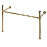 Fauceture Imperial Stainless Steel Console Legs for VPB1488B, Polished Brass
