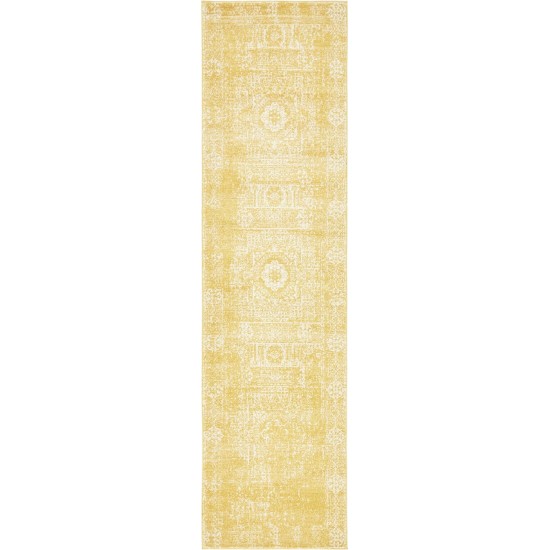 Rug Unique Loom Tradition Yellow Runner 2' 7 x 10' 0