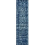 Rug Unique Loom Tradition Navy Blue Runner 2' 7 x 10' 0