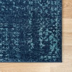 Rug Unique Loom Tradition Navy Blue Runner 2' 7 x 10' 0