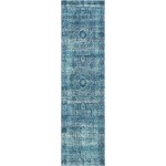 Rug Unique Loom Tradition Turquoise Runner 2' 7 x 10' 0