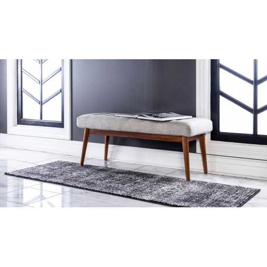 Rug Unique Loom Tradition Black Runner 2' 7 x 10' 0