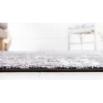 Rug Unique Loom Tradition Black Runner 2' 7 x 10' 0