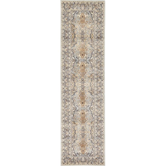 Rug Unique Loom Tradition Gray Runner 2' 7 x 10' 0