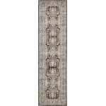 Rug Unique Loom Tradition Black/Light Brown Runner 2' 7 x 10' 0