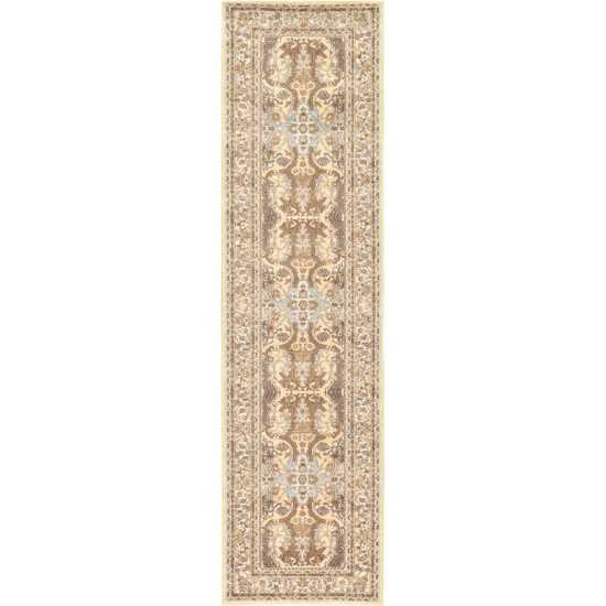 Rug Unique Loom Tradition Ivory Runner 2' 7 x 10' 0