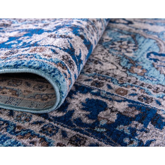 Rug Unique Loom Tradition Turquoise Runner 2' 7 x 10' 0