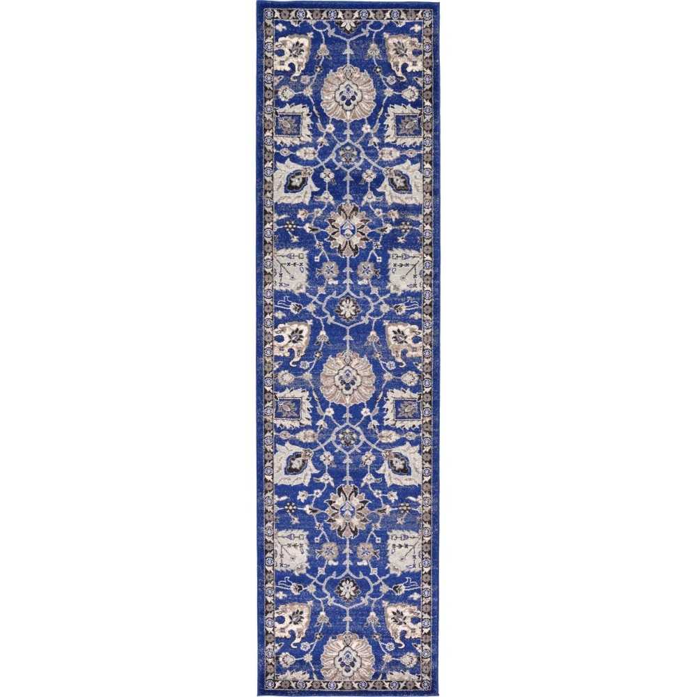 Rug Unique Loom Tradition Blue Runner 2' 7 x 10' 0