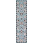 Rug Unique Loom Tradition Light Blue Runner 2' 7 x 10' 0