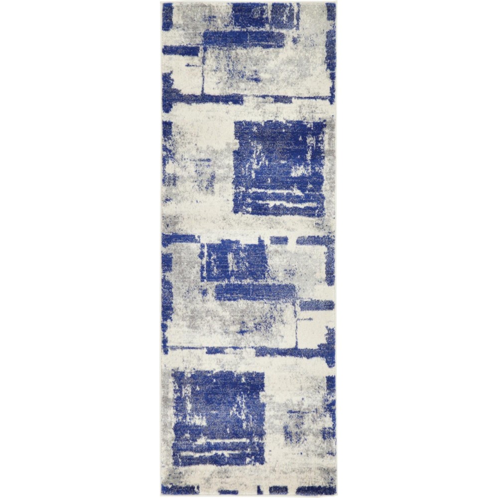 Rug Unique Loom Tradition Navy Blue Runner 2' 2 x 6' 0 Rug Unique Loom Tradition Navy Blue Runner 2' 2 x 6' 0