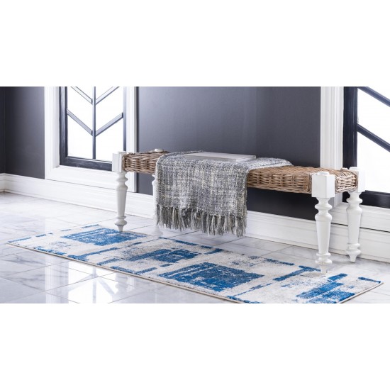 Rug Unique Loom Tradition Navy Blue Runner 2' 2 x 6' 0