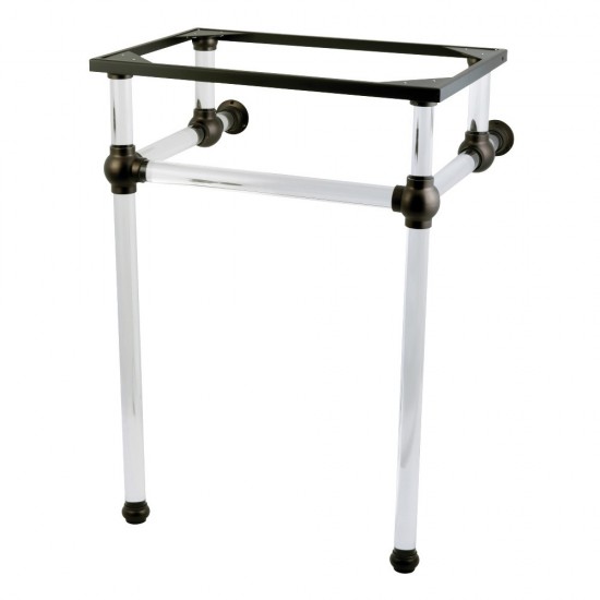 Templeton 24-Inch x 20-3/8-Inch x 33-3/16-Inch Acrylic Console Sink Legs, Oil Rubbed Bronze