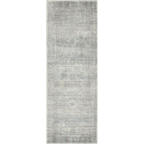 Rug Unique Loom Tradition Silver Runner 2' 2 x 6' 0