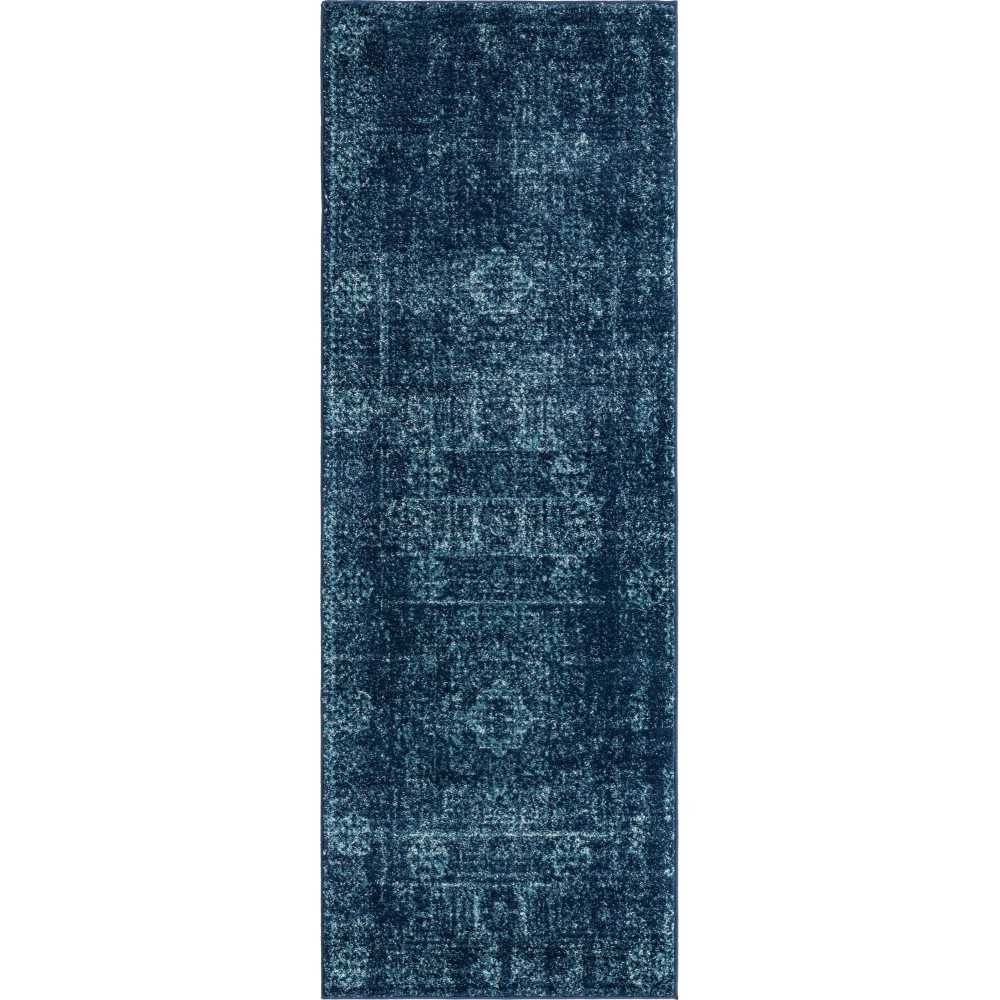 Rug Unique Loom Tradition Navy Blue Runner 2' 2 x 6' 0