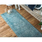 Rug Unique Loom Tradition Light Blue Runner 2' 2 x 6' 0
