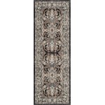 Rug Unique Loom Tradition Black/Light Brown Runner 2' 2 x 6' 0