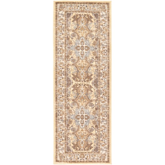 Rug Unique Loom Tradition Ivory Runner 2' 2 x 6' 0