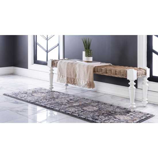 Rug Unique Loom Tradition Gray Runner 2' 2 x 6' 0