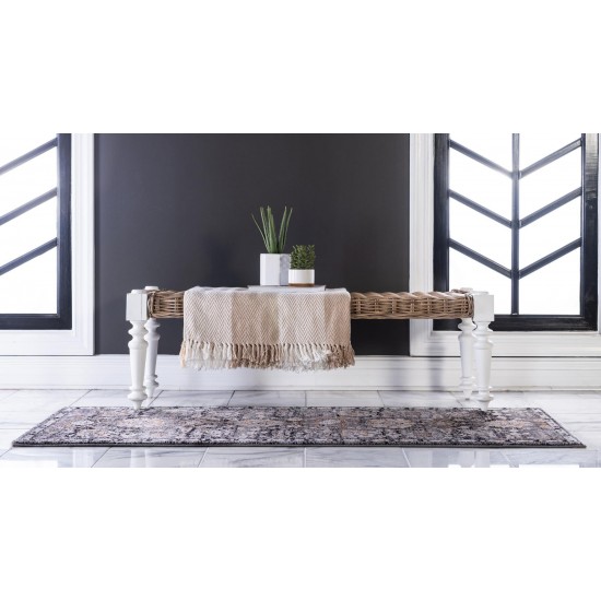 Rug Unique Loom Tradition Gray Runner 2' 2 x 6' 0