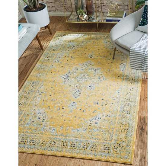 Rug Unique Loom Tradition Yellow Rectangular 9' 0 x 12' 0