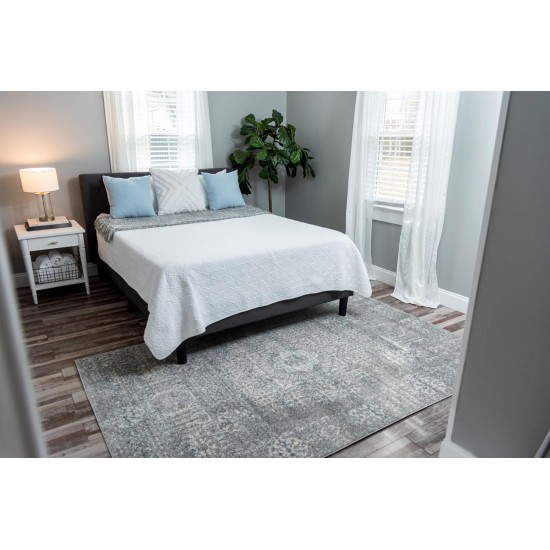 Rug Unique Loom Tradition Silver Rectangular 9' 0 x 12' 0