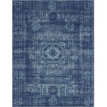 Rug Unique Loom Tradition Navy Blue Rectangular 9' 0 x 12' 0