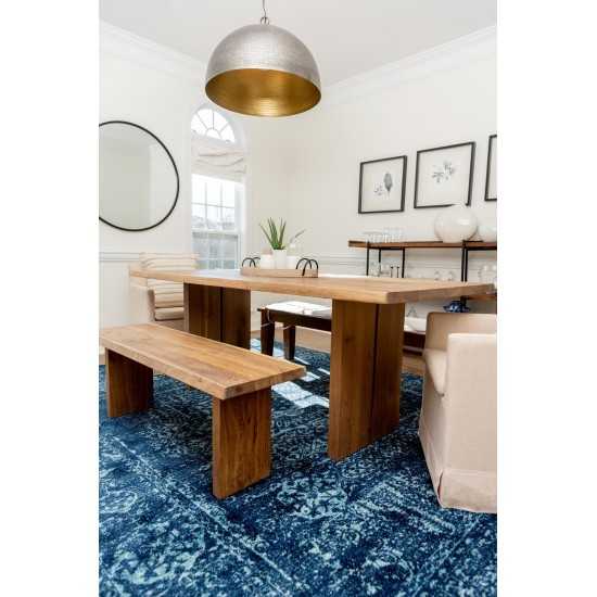 Rug Unique Loom Tradition Navy Blue Rectangular 9' 0 x 12' 0