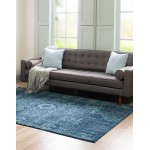 Rug Unique Loom Tradition Navy Blue Rectangular 9' 0 x 12' 0