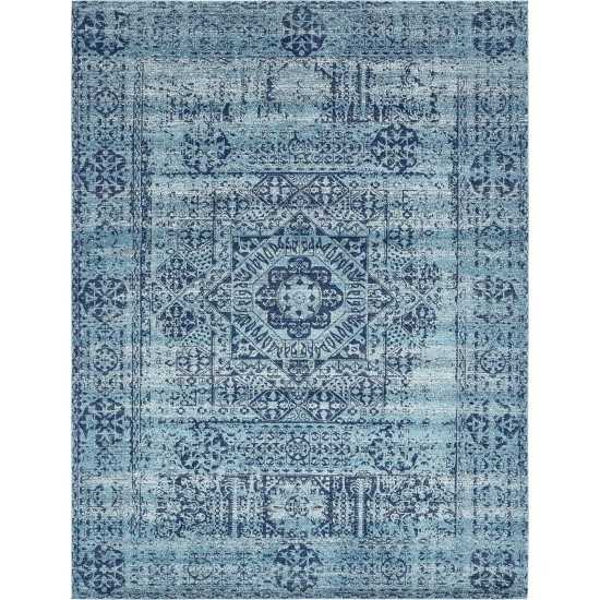 Rug Unique Loom Tradition Turquoise Rectangular 9' 0 x 12' 0