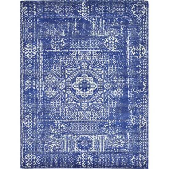 Rug Unique Loom Tradition Royal Blue Rectangular 9' 0 x 12' 0