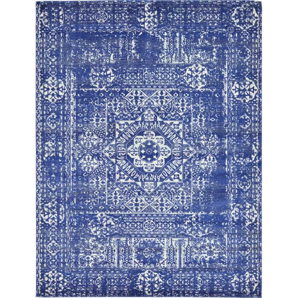 Rug Unique Loom Tradition Royal Blue Rectangular 9' 0 x 12' 0 Rug Unique Loom Tradition Royal Blue Rectangular 9' 0 x 12' 0