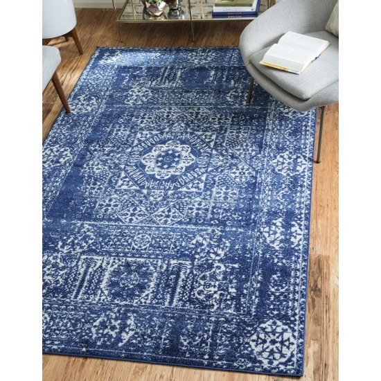 Rug Unique Loom Tradition Royal Blue Rectangular 9' 0 x 12' 0