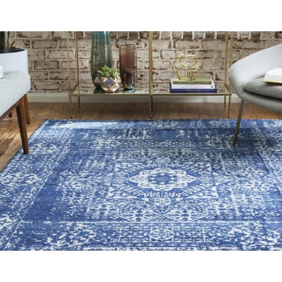 Rug Unique Loom Tradition Royal Blue Rectangular 9' 0 x 12' 0