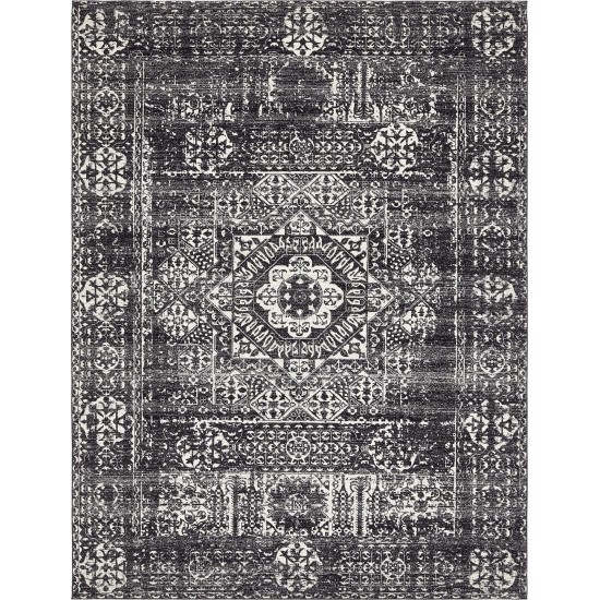 Rug Unique Loom Tradition Black Rectangular 9' 0 x 12' 0