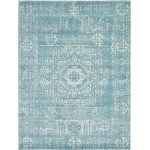 Rug Unique Loom Tradition Light Blue Rectangular 9' 0 x 12' 0