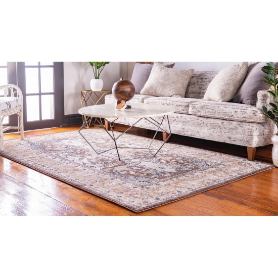 Rug Unique Loom Tradition Brown Rectangular 9' 0 x 12' 0