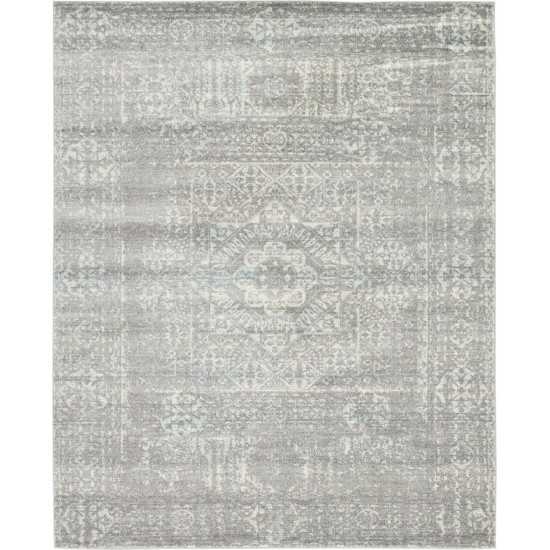 Rug Unique Loom Tradition Silver Rectangular 8' 0 x 10' 0