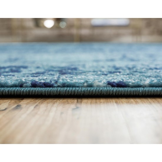 Rug Unique Loom Tradition Turquoise Rectangular 8' 0 x 10' 0