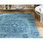 Rug Unique Loom Tradition Turquoise Rectangular 8' 0 x 10' 0