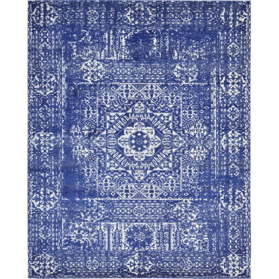 Rug Unique Loom Tradition Royal Blue Rectangular 8' 0 x 10' 0