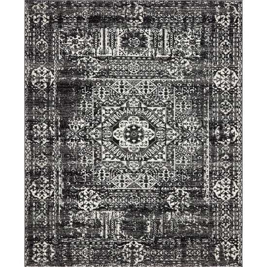 Rug Unique Loom Tradition Black Rectangular 8' 0 x 10' 0