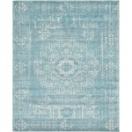 Rug Unique Loom Tradition Light Blue Rectangular 8' 0 x 10' 0
