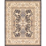 Rug Unique Loom Tradition Black/Ivory Rectangular 8' 0 x 10' 0