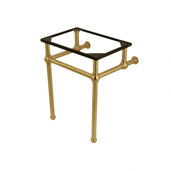 Templeton 24-Inch x 20-3/8-Inch x 30-Inch Brass Console Sink Legs, Brushed Brass