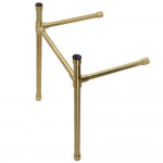 Dreyfuss Stainless Steel Console Sink Leg, Brushed Brass