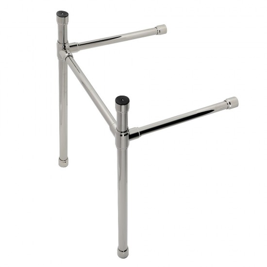 Dreyfuss Stainless Steel Console Sink Leg, Polished Nickel