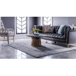 Rug Unique Loom Tradition Light Blue/Ivory Rectangular 8' 0 x 10' 0